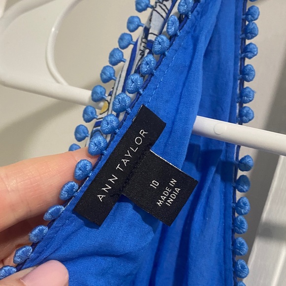 Ann Taylor Blue and Yellow Floral Maxi Dress - Picture 7 of 8